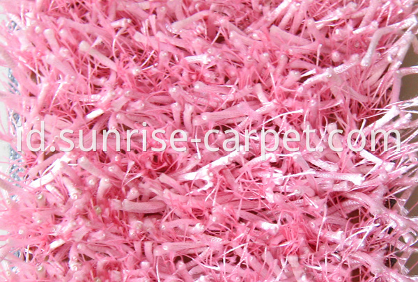 viscose & silk mix shaggy carpet 